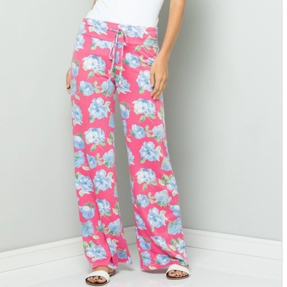 🌷FLORAL FRENCH TERRY LOUNGE PANTS